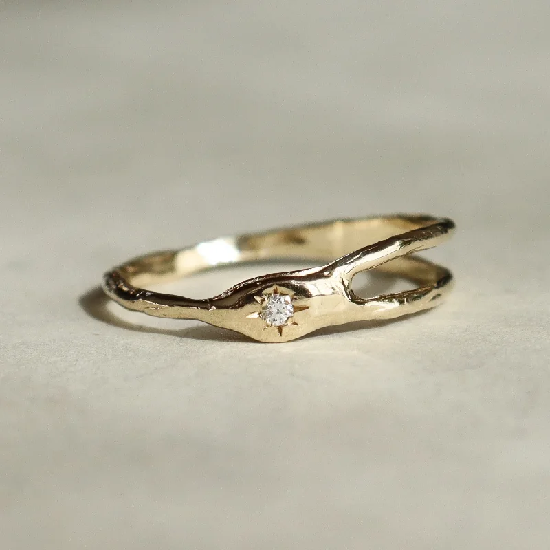 vintage-inspired engagement rings-From Isla Shooting Star Diamond Ring