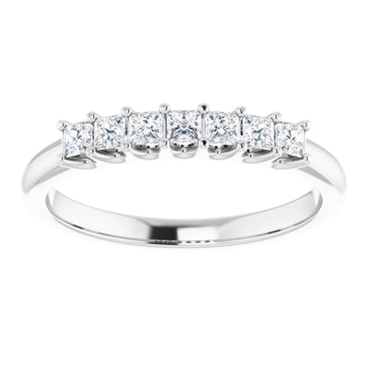 multi-stone rings for women-Platinum 1/3 CTW Natural Diamond Anniversary Band