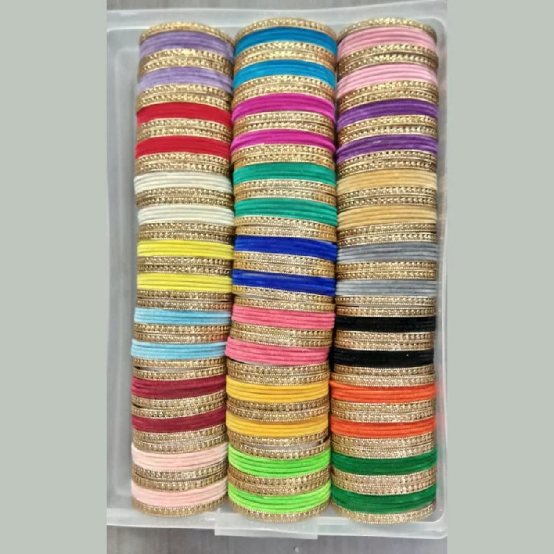 women’s open bangle bracelets-Shree Asha Bangles 21 Set Multi Color Bangles set