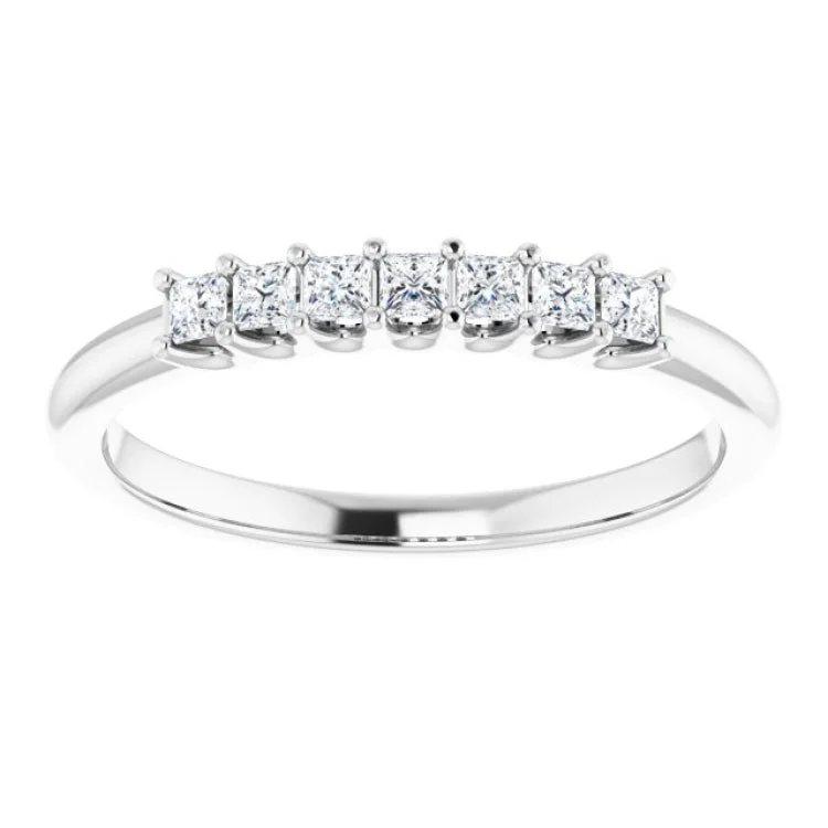 simple rings for women-14K White 1/4 CTW Natural Diamond Anniversary Band