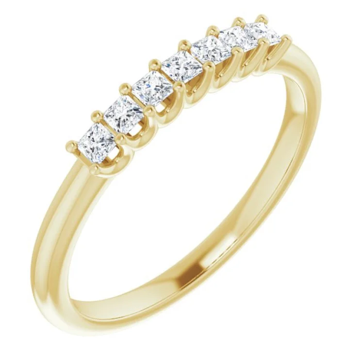 anniversary rings for women-14K Yellow 1/4 CTW Natural Diamond Anniversary Band