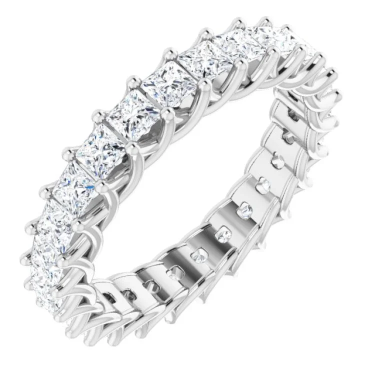 fashion rings for women-14K White 2 3/8 CTW Natural Diamond Eternity Band