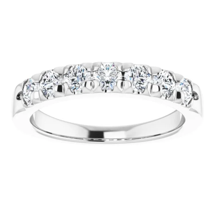 minimalist engagement rings for women-Platinum 3/4 CTW Natural Diamond Anniversary Band