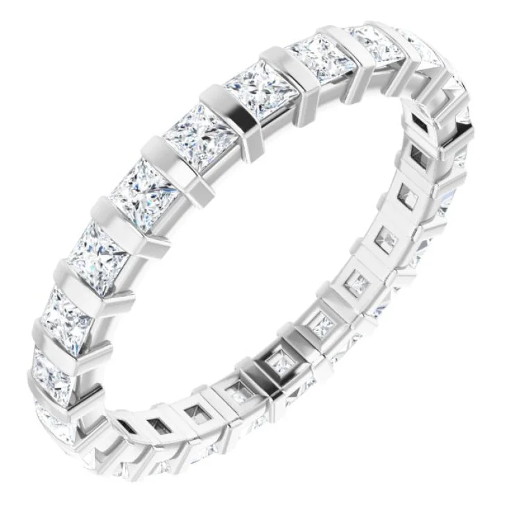 women’s eternity rings-Platinum 1 1/6 CTW Natural Diamond Eternity Band Size 6