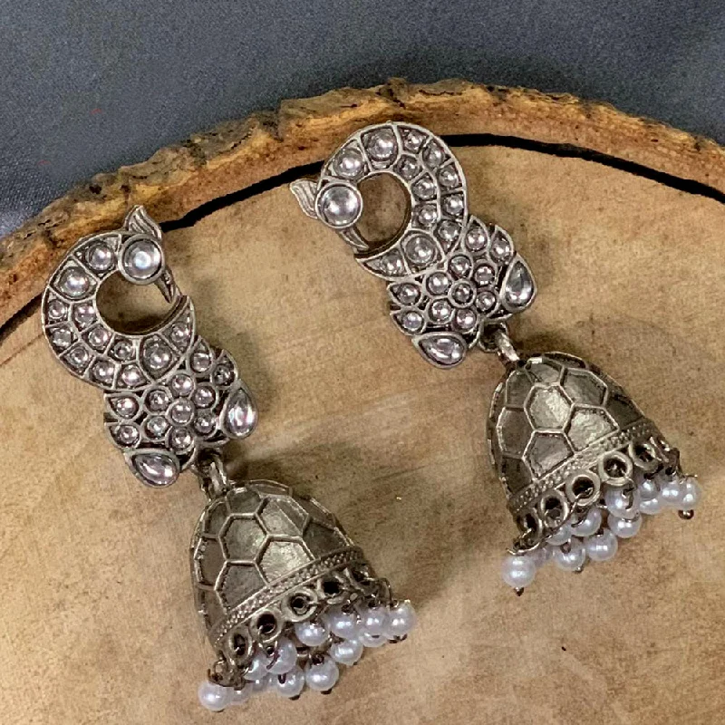 elegant earrings for women-Deep Enterprises Oxidised Plated Jhumki Earrings