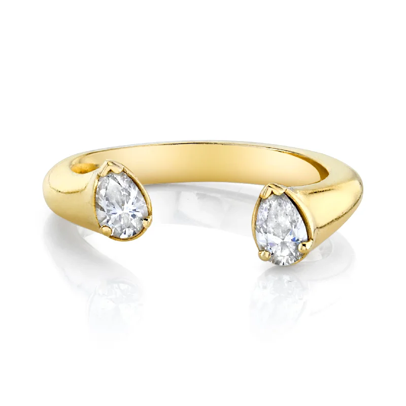 elegant engagement rings for women-Atlantis Double Diamond Ring