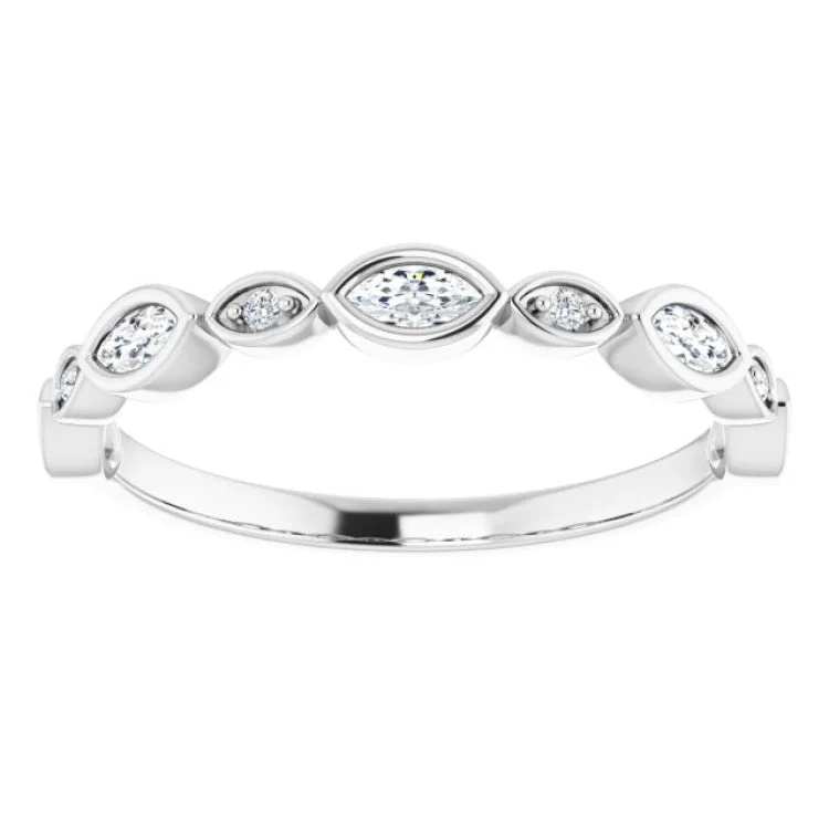 diamond engagement rings for women-Platinum 1/4 CTW Natural Diamond Anniversary Band