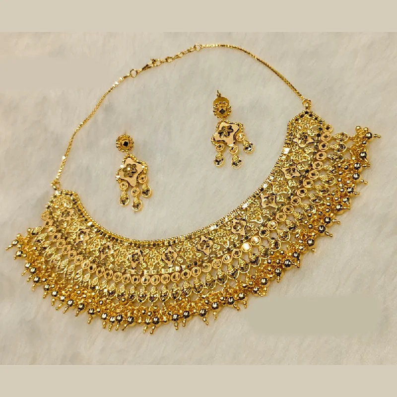 crystal necklaces for women-Sunrise Gold Forming Necklace Set