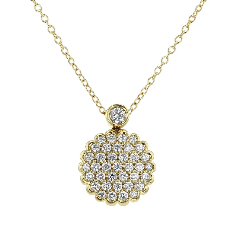 women’s pendant necklaces-Necklace in Yellow Gold with Diamonds