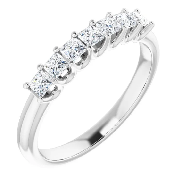 birthstone rings for women-Platinum 1/2 CTW Natural Diamond Anniversary Band