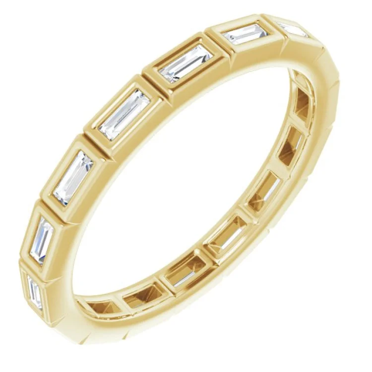 chic rings for women-14K Yellow 1/3 CTW Diamond Eternity Band