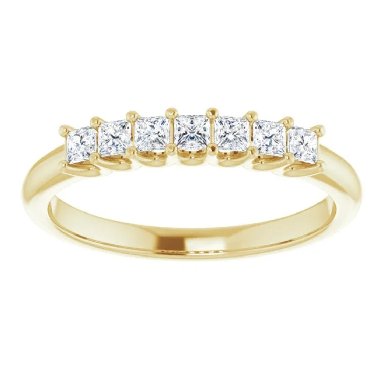 women’s fashion statement rings-14K Yellow 1/3 CTW Natural Diamond Anniversary Band