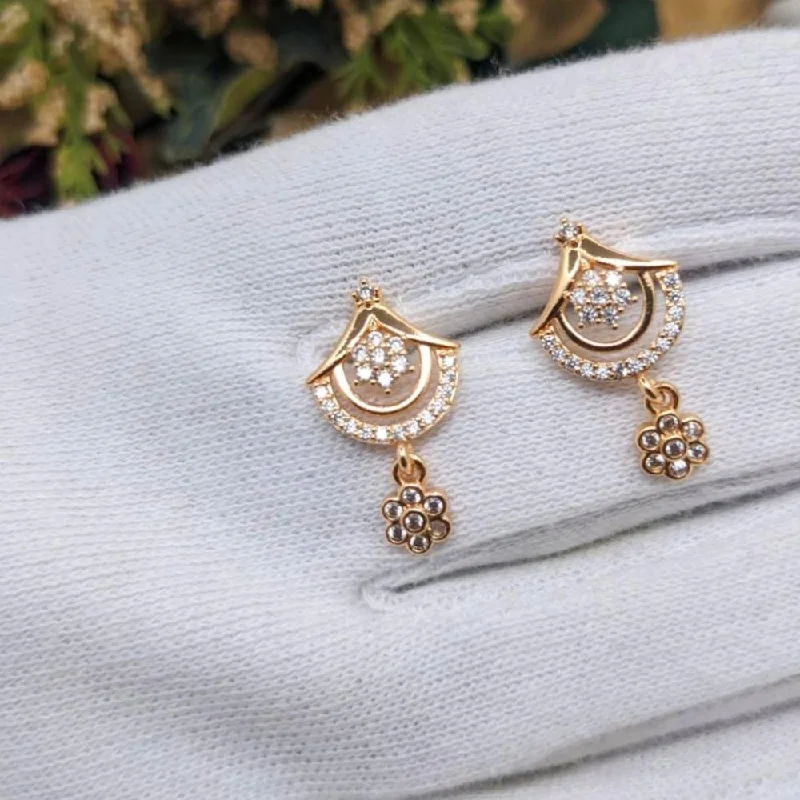 women’s gold-plated earrings-Aamrapali Gold Plated Austrian Stone Dangler Earrings