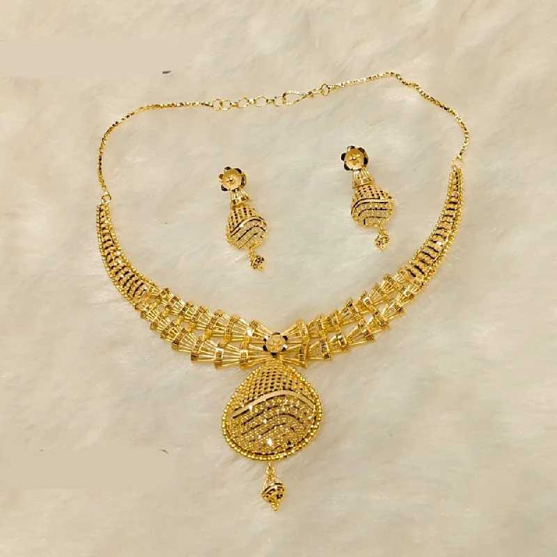 women’s classic round necklaces-Sunrise Gold  Forming Necklace Set