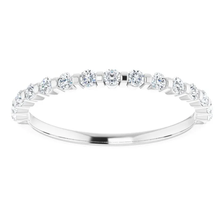 women’s halo rings-14K White 1/5 CTW Natural Diamond Anniversary Band