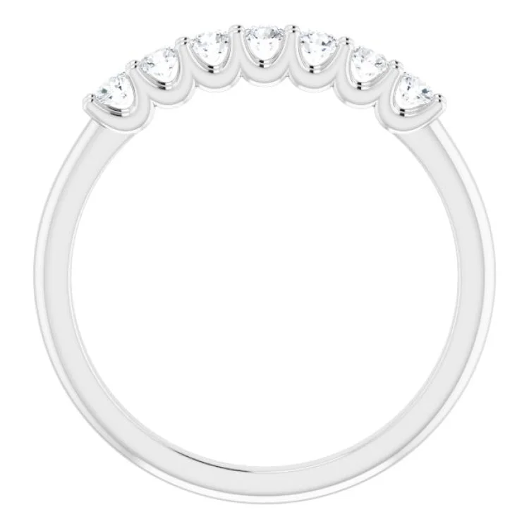 diamond rings for women-14K White 1/3 CTW Natural Diamond Anniversary Band