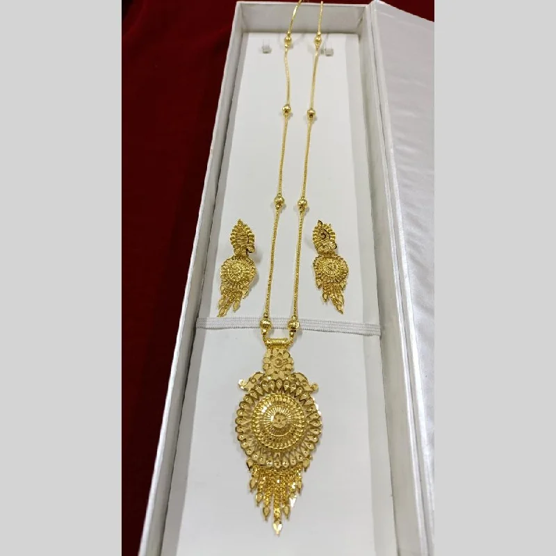 bridal necklaces for women-Pari Art Jewellery Forming Long Necklace Set