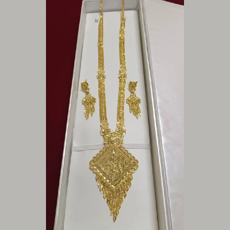 women’s pearl necklaces-Pari Art Jewellery Forming Long Necklace Set