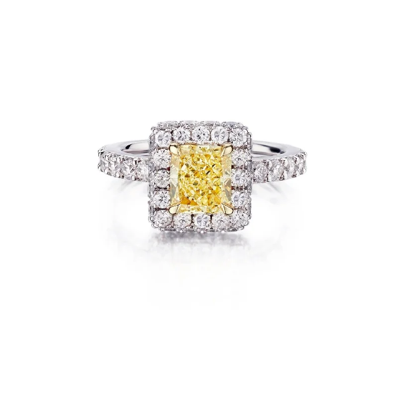 women’s engagement rings with colored diamonds-Radiant Cut Diamond Ring