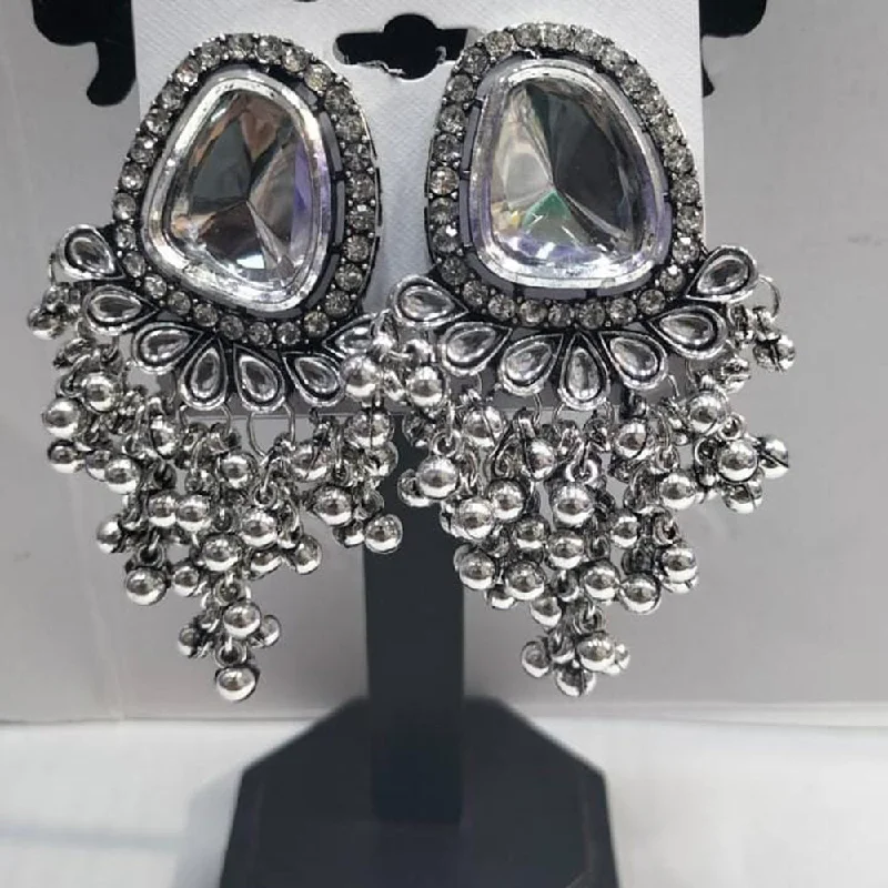 stud earrings for women-Manisha Jewellery Oxidised Plated Crystal Stone Dangler Earrings