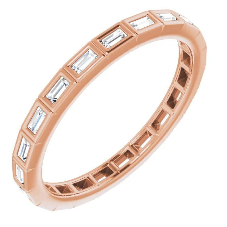 women’s band rings-14K Rose 1/3 CTW Diamond Eternity Band