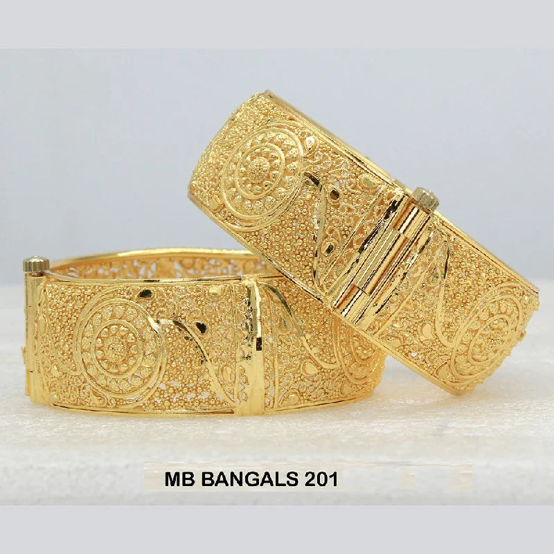 multi-colored bangles for women-Mahavir Forming Gold Plated Bangle Set - MB BANGALS  201