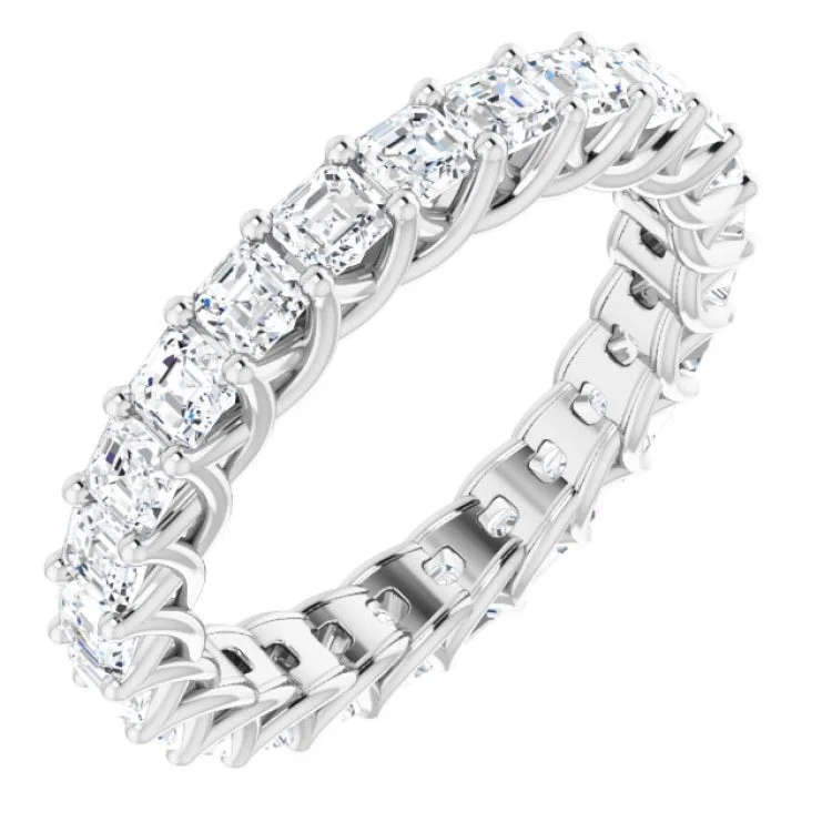 women’s ring set-Platinum 2 1/8 CTW Natural Diamond Eternity Band Size 7