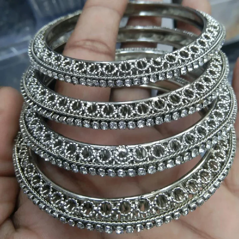 pearl bracelets for women-Manisha Jewellery Oxidised Bangles Set