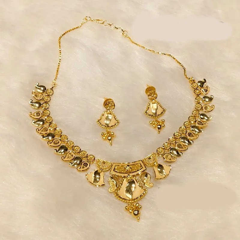 elegant pearl necklaces for women-Sunrise Gold Forming Necklace Set