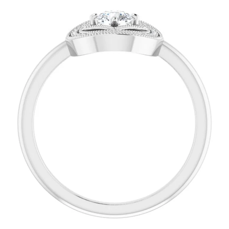 unique engagement rings for women-14K White 1/3 CTW Natural Diamond Ring