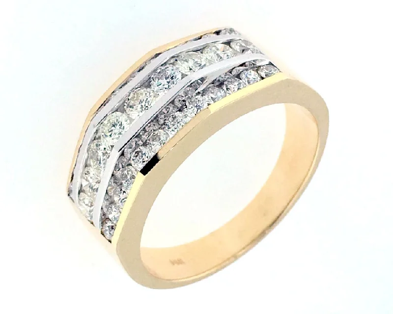 women’s custom-designed diamond rings-Men's Diamond Ring - 53806