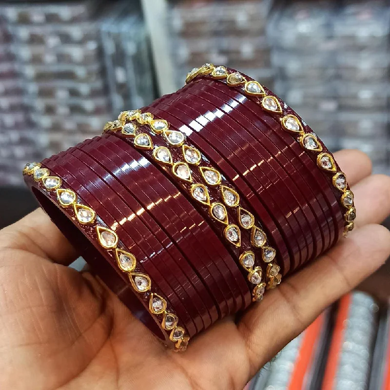 chunky bracelets for women-Manisha Jewellery Acrylic Bangles Set