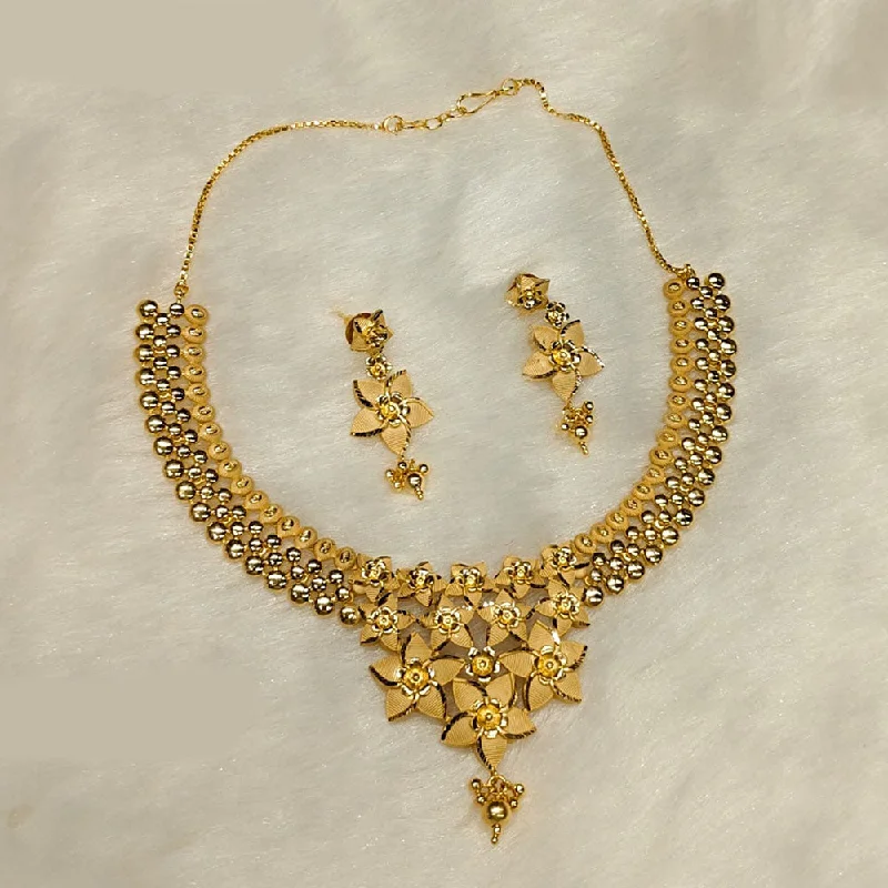 multi-layered necklaces for women-Sunrise Gold Forming Necklace Set