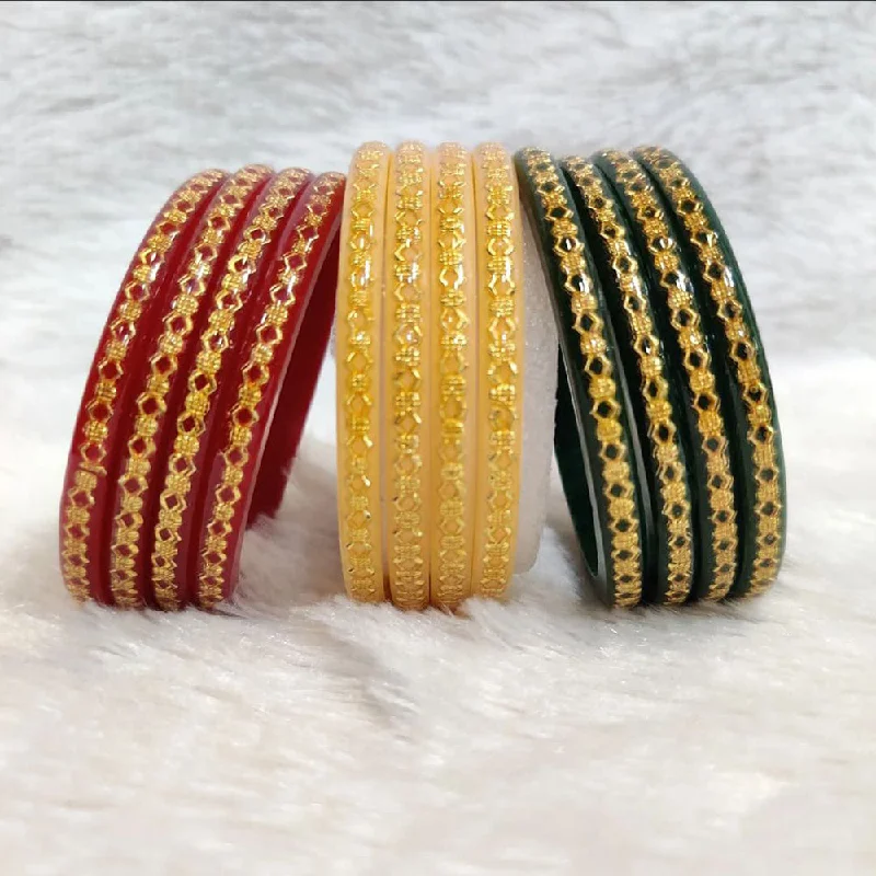 women’s platinum bracelets-Manisha Jewellery Acrylic Bangles Set