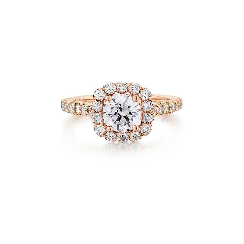 women’s vintage-inspired diamond engagement rings-Round Brilliant Cut Diamond Ring