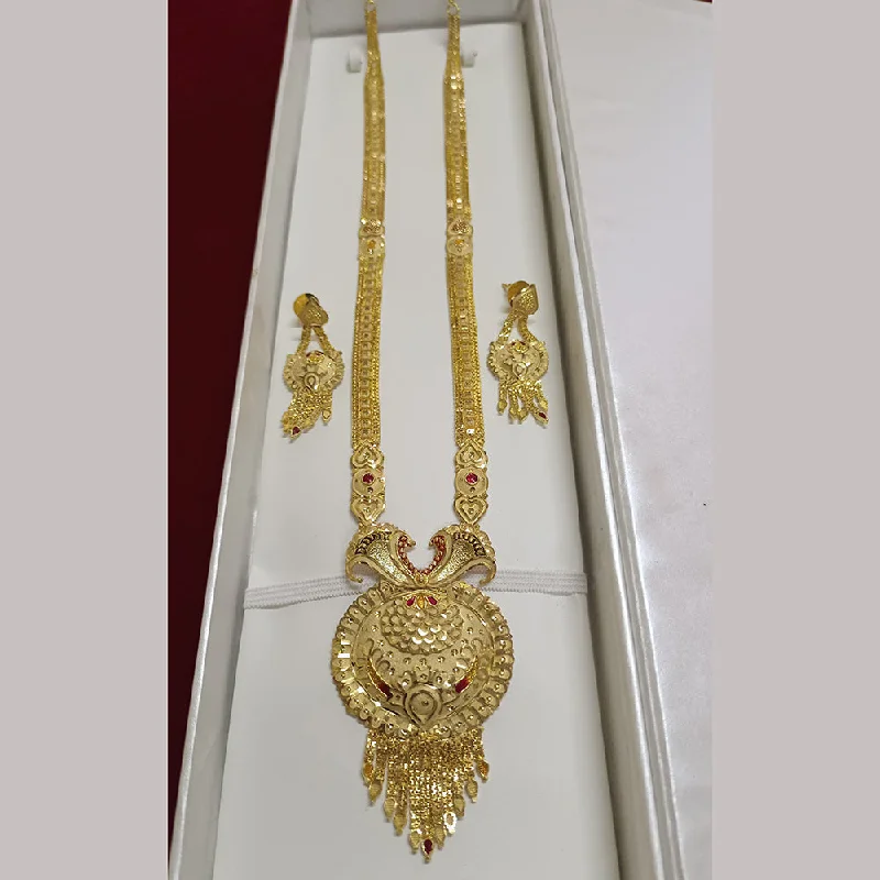 women’s diamond necklaces-Pari Art Jewellery Forming Long Necklace Set