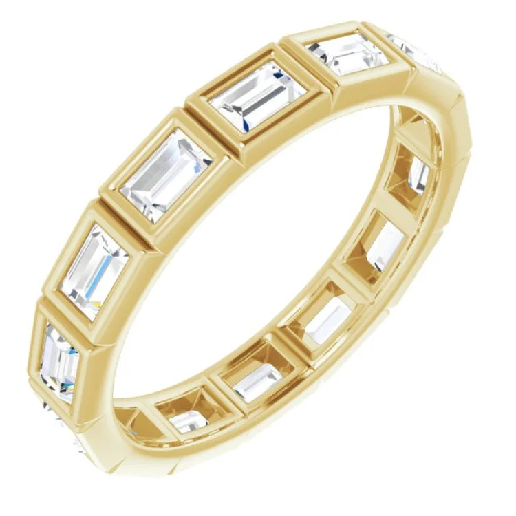 women’s romantic rings-14K Yellow 1 1/6 CTW Diamond Eternity Band