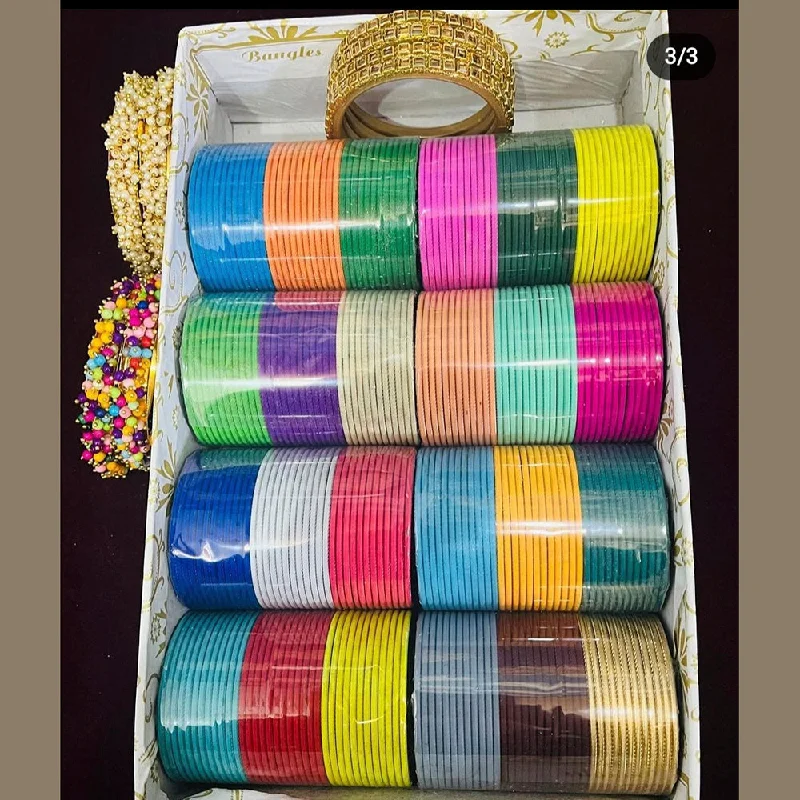 gold wedding bangles for women-Martina Jewels Thread Bangles Set