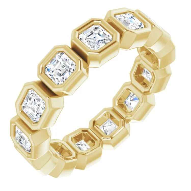 women’s chunky rings-14K Yellow 2 CTW Natural Diamond Eternity Band Size 6