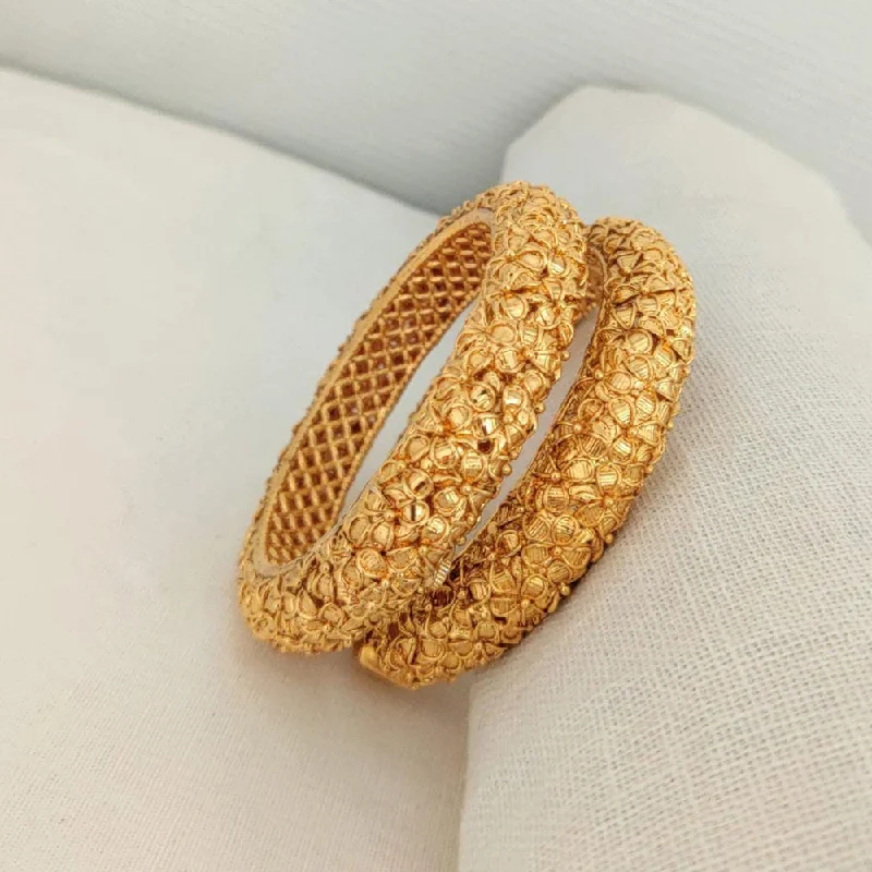 women’s fitness bracelets-Manisha Jewellery Gold Plated Bangles