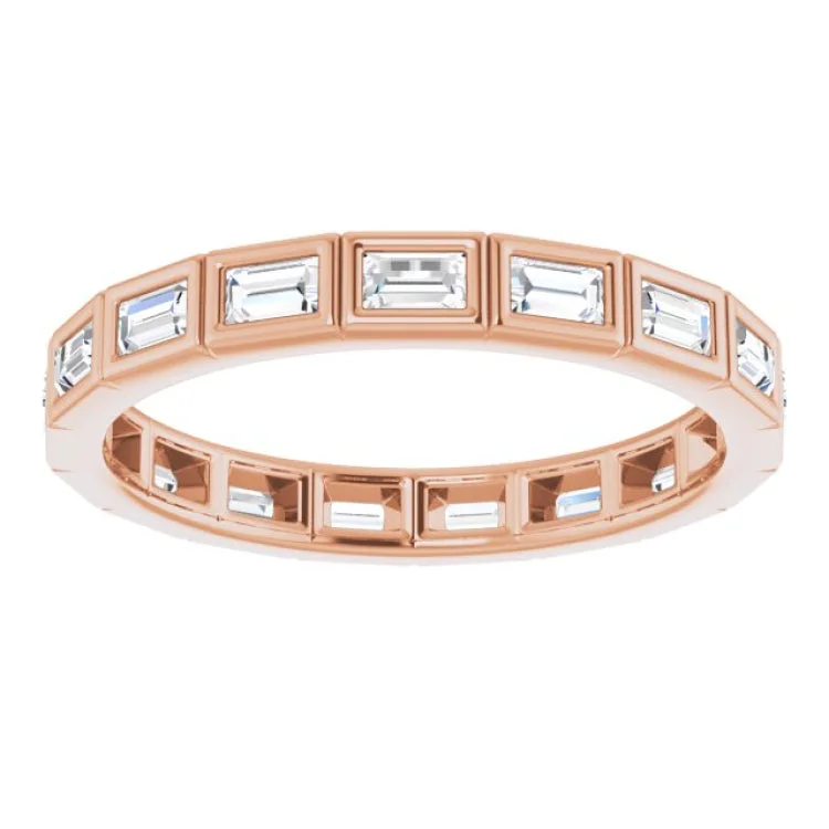 women’s opal rings-14K Rose 1/3 CTW Diamond Eternity Band