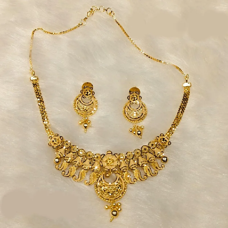 vintage-style necklaces for women-Sunrise Gold Forming Necklace Set