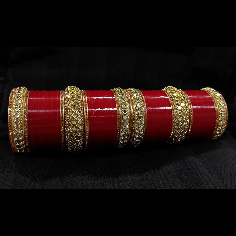 large bangles for women-Manisha Jewellery Gold Plated Bangles Set