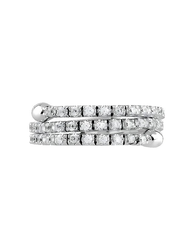 women’s vintage-style engagement rings with diamonds-Flexible Diamond Ring