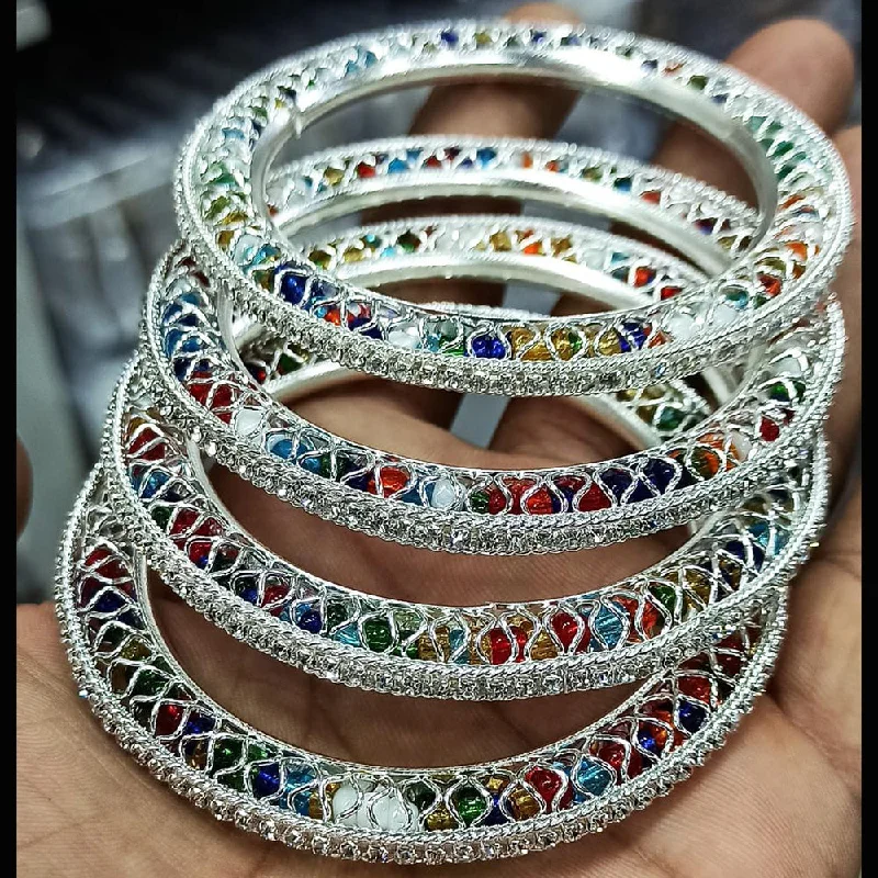 women’s infinity bracelets-Manisha Jewellery Multi Color Bangles Set