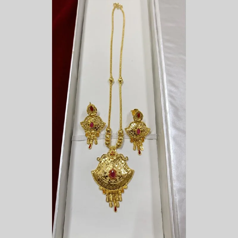 luxury diamond necklaces for women-Pari Art Jewellery Forming Long Necklace Set