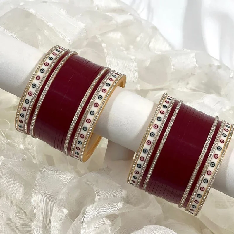 women’s bangle sets-Pooja Bangles Acrylic Bangles Set