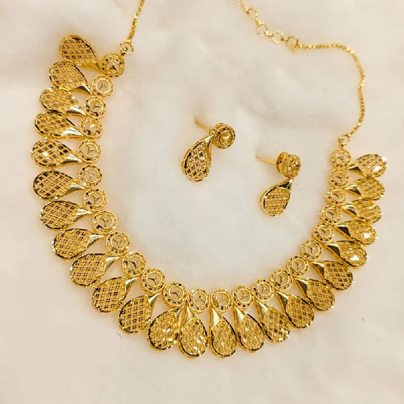 elegant wedding necklaces for women-Sunrise Gold Forming Necklace Set