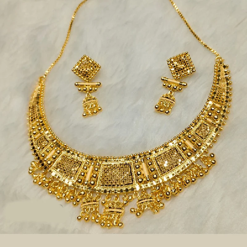 elegant necklaces for women-Sunrise Gold Forming Necklace Set