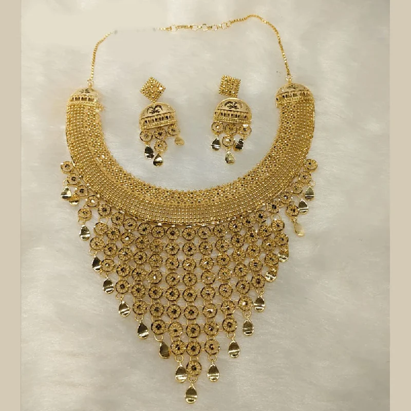 trendy necklaces for women-Sunrise Gold Forming Necklace Set